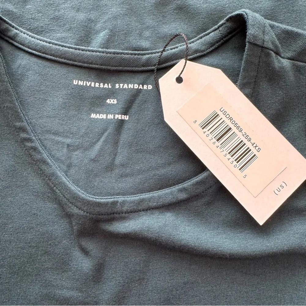 Universal Standard Halie T-Shirt Dress With Side Pockets Size 4XS (0-00)